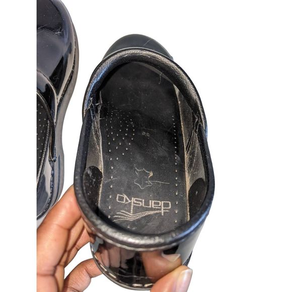 Dansko XP 2.0 Black Patent Leather Clogs Women's Size EU 36 US 5.5-6 Workwear - Picture 5 of 13